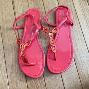 Cutest bright pink sandals!